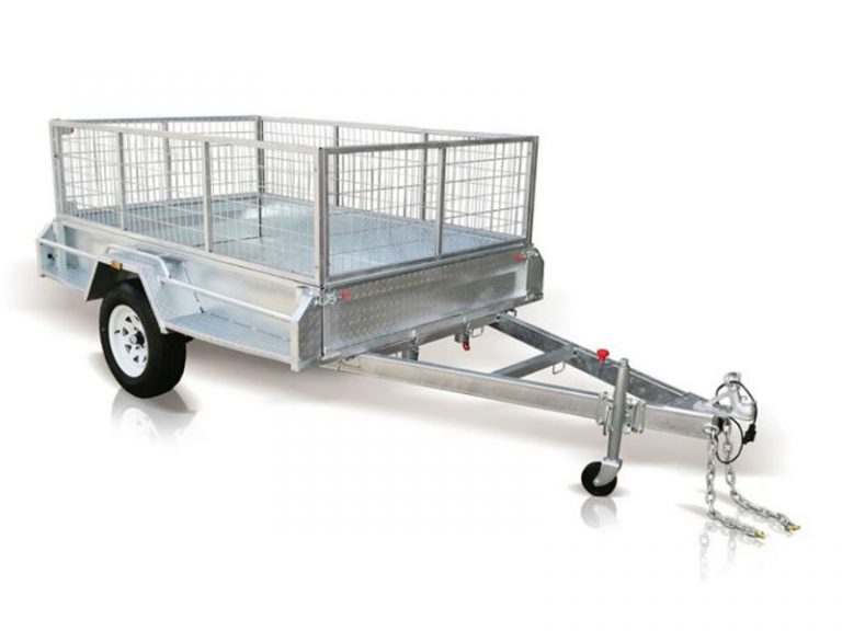 8'x5' Box trailer with 900mm cage - Hire Pro