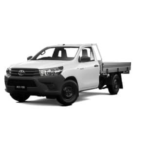Toyota Hilux Single Cab with 2550mm Steel Tray – 1T