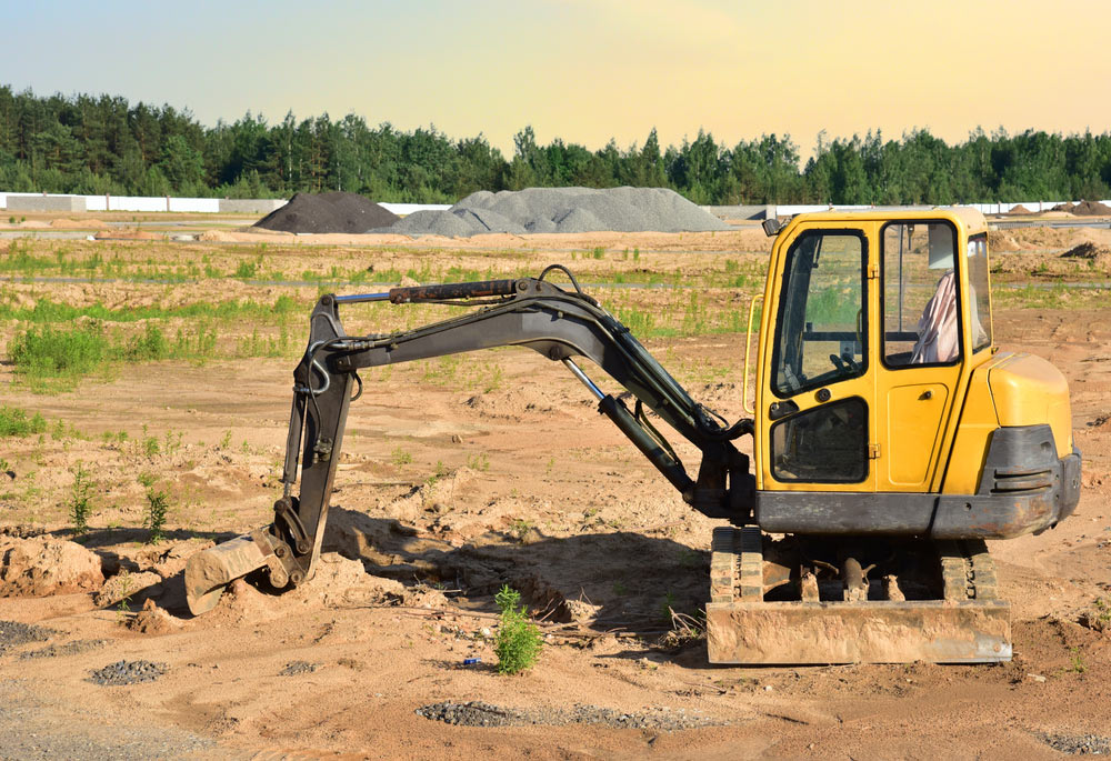 A Mini Excavator