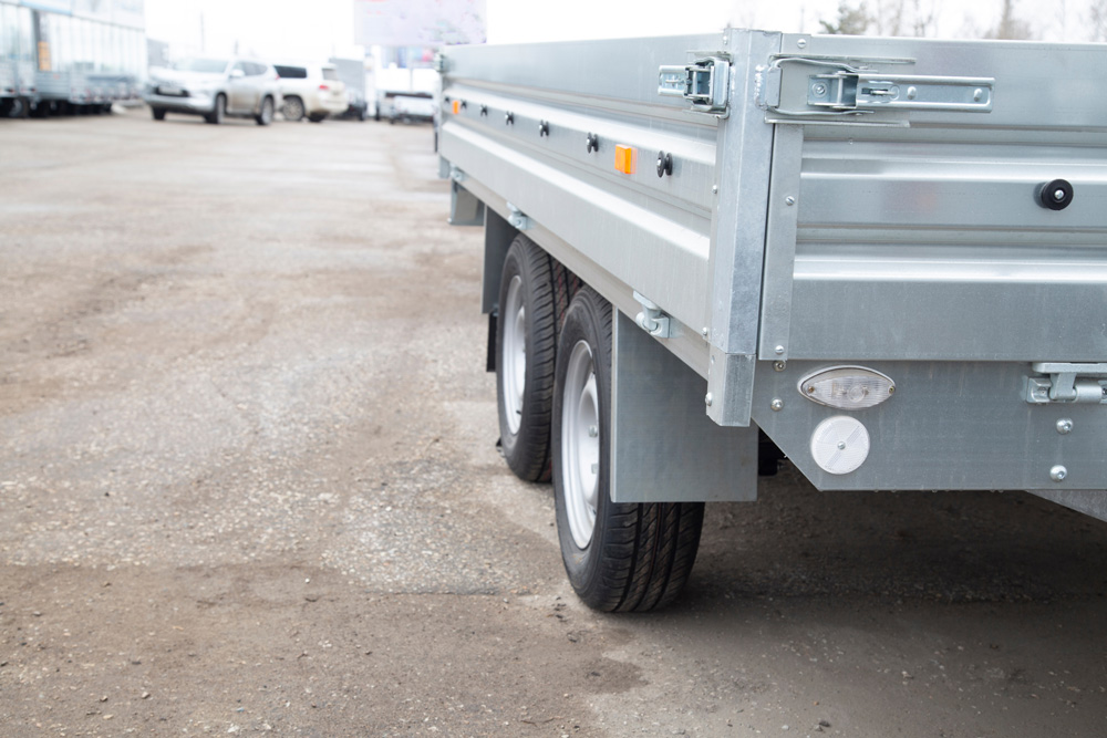 Closer Look Of A Heavy Duty Trailer