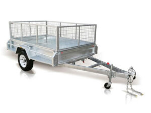 7"X5" Box trailer with 900mm cage