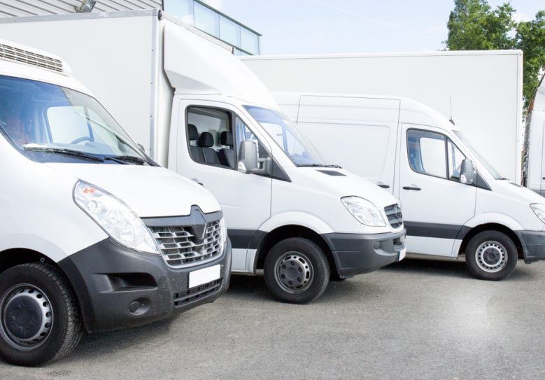 Several White Row Commercial Delivery Vans — Hire Pro In Mudgeeraba, QLD