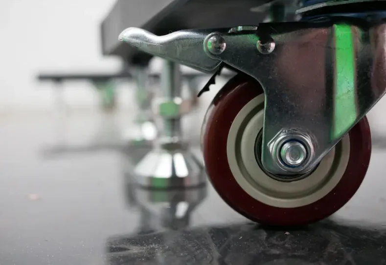 Industrial Trolley With Rubber Caster Wheels — Hire Pro In Mudgeeraba, QLD