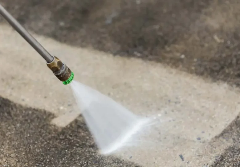 Outdoor Floor Cleaning Using A High-Pressure Washer — Hire Pro In Mudgeeraba, QLD