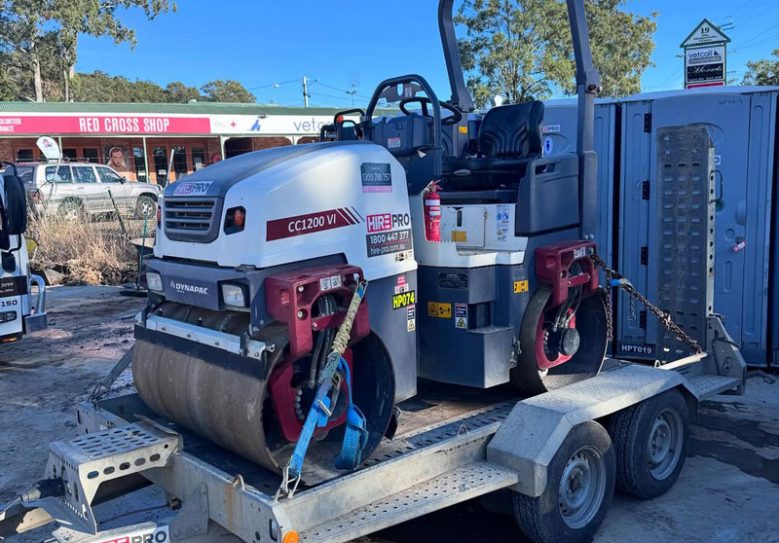 Machinery on A Trailer — Hire Pro In Mudgeeraba, QLD